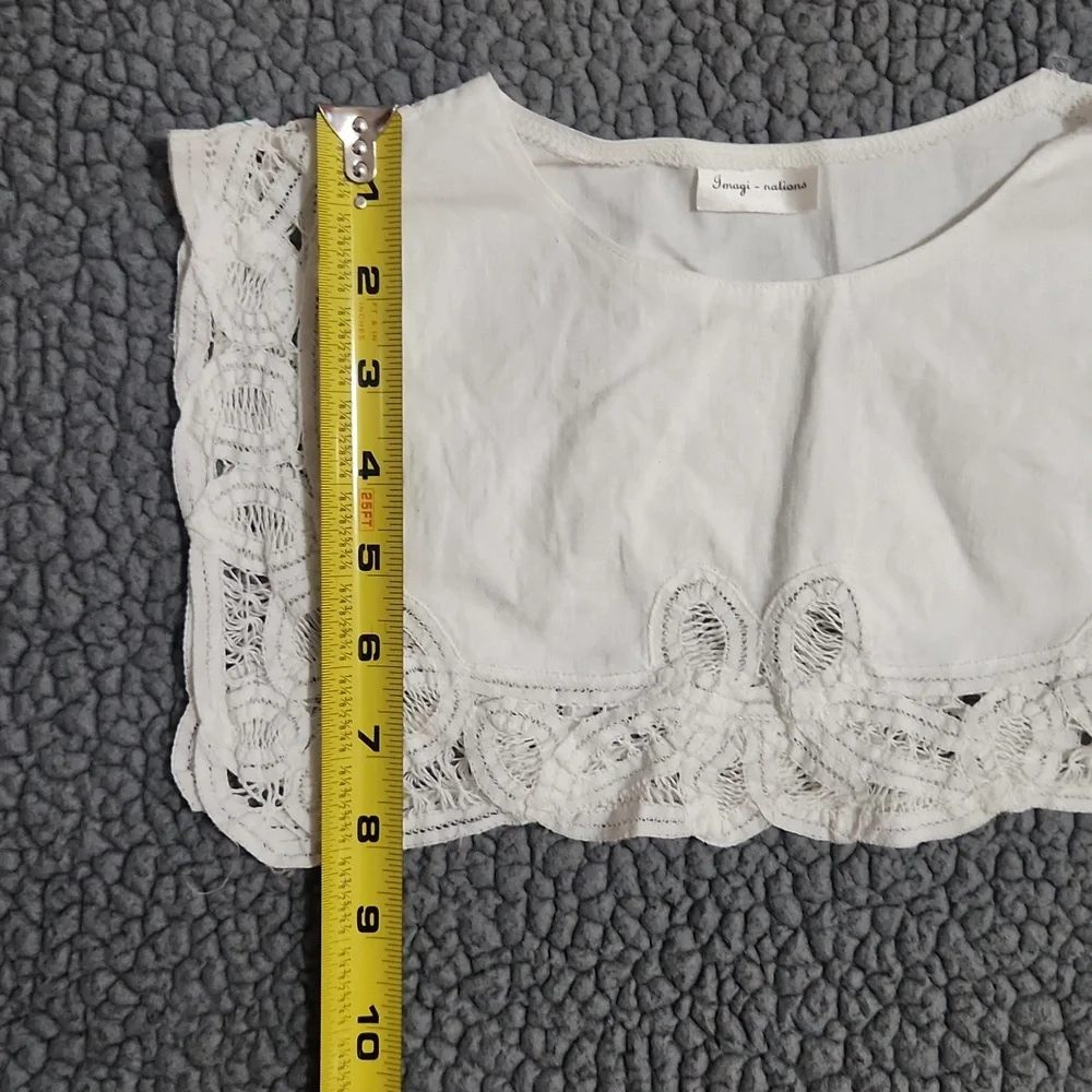 Vintage White Cotton Bib